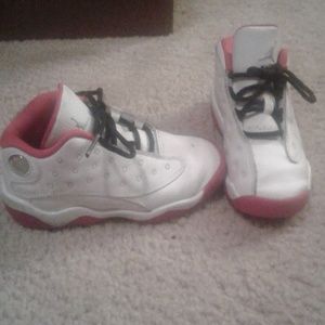White and Red Jordans #13